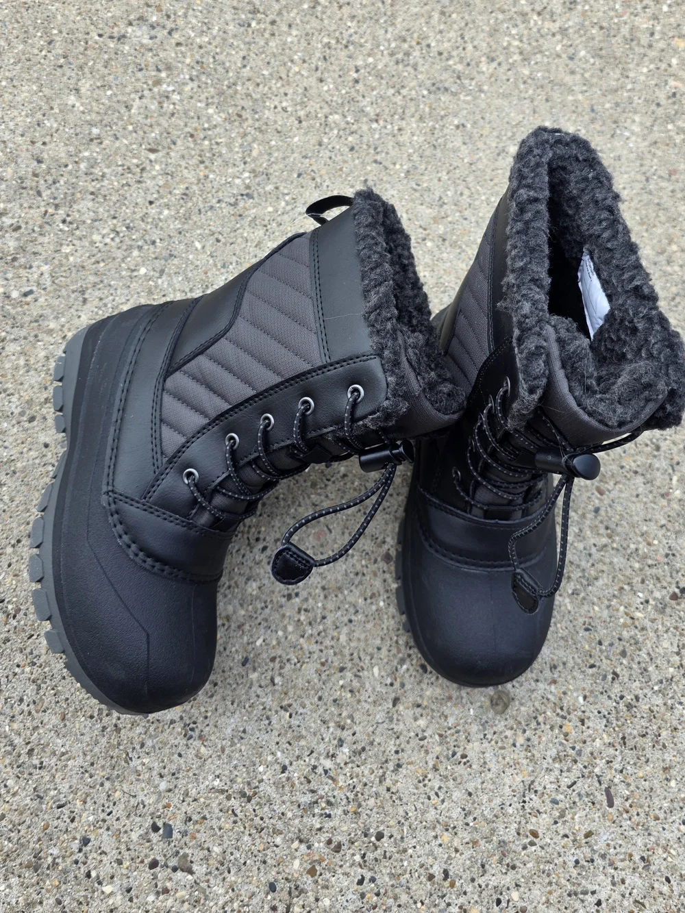 All Motion Insulated Black Winter Boots Little Boys 13